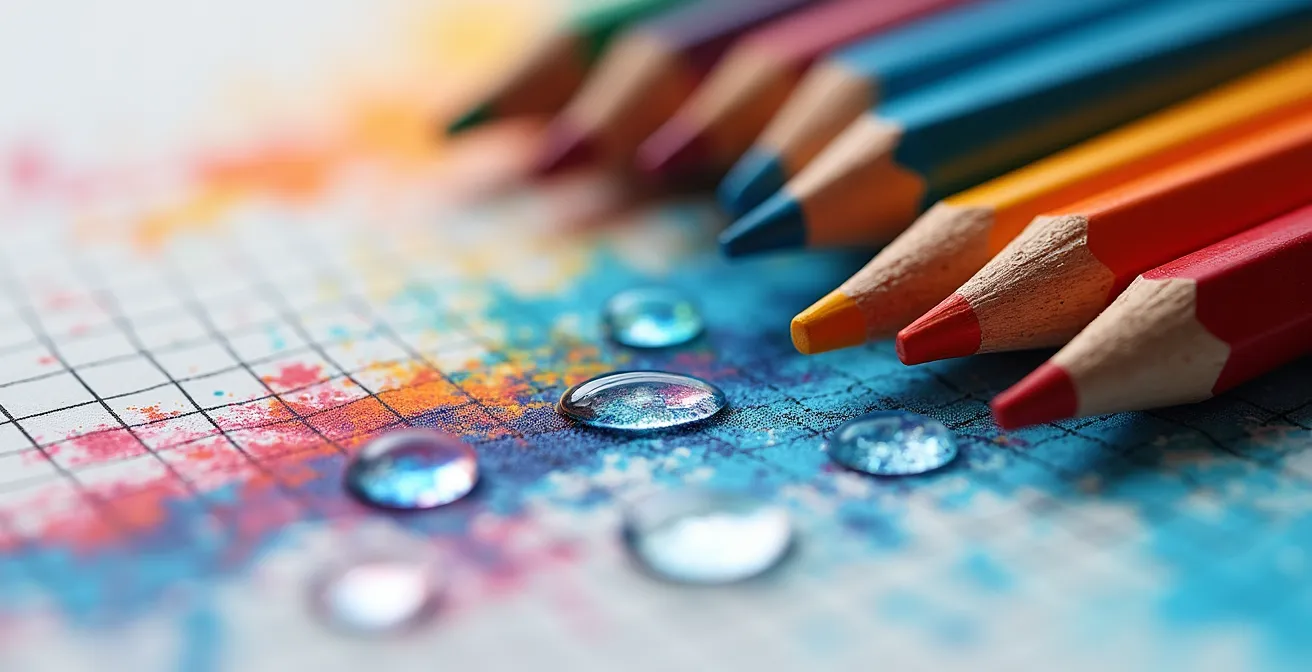 Composition macro de graphiques et courbes de performance illustrant l'analyse de l'emailing