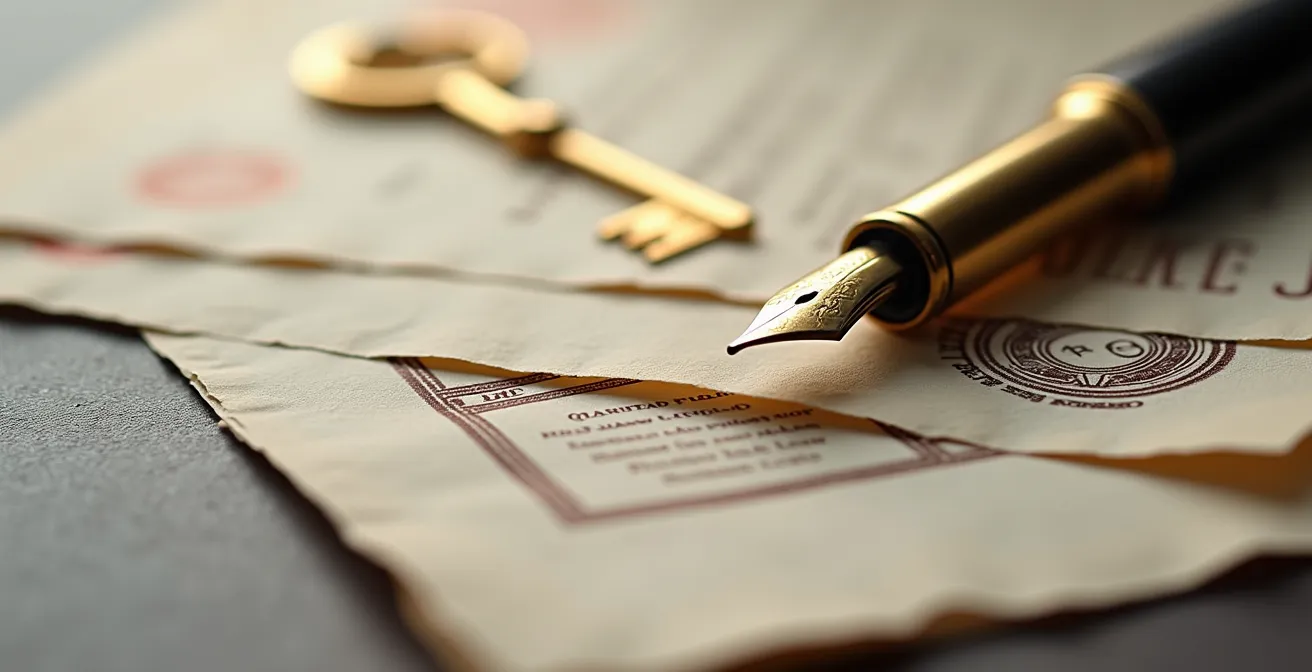 Représentation visuelle d'une clause de réversibilité dans un contrat web