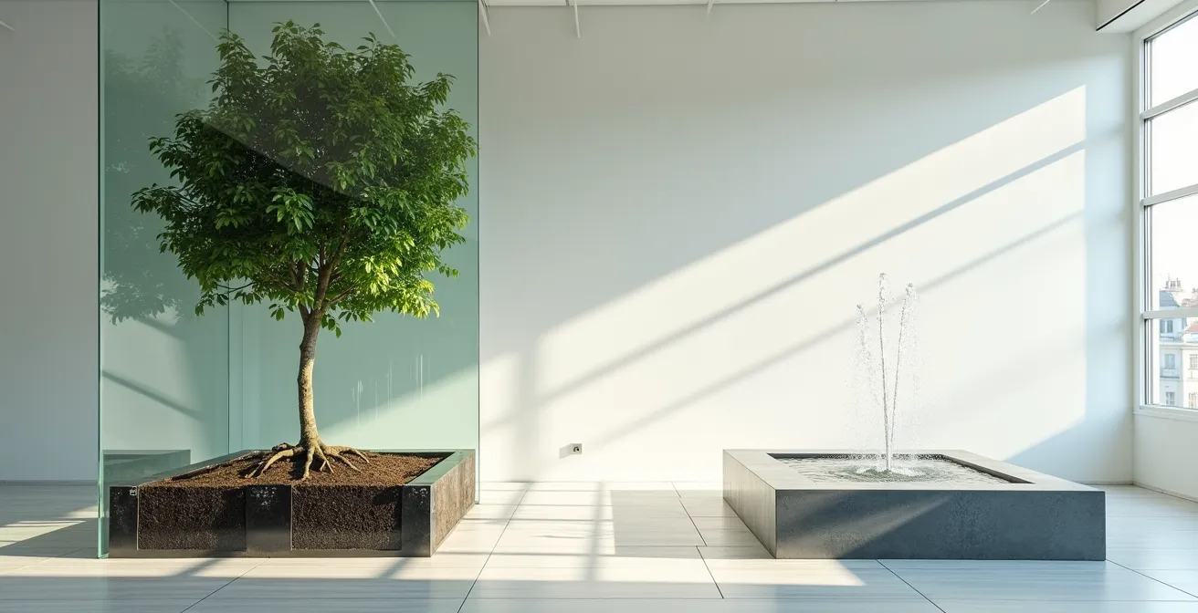 Graphique métaphorique montrant l'évolution du retour sur investissement SEO versus SEA dans le temps