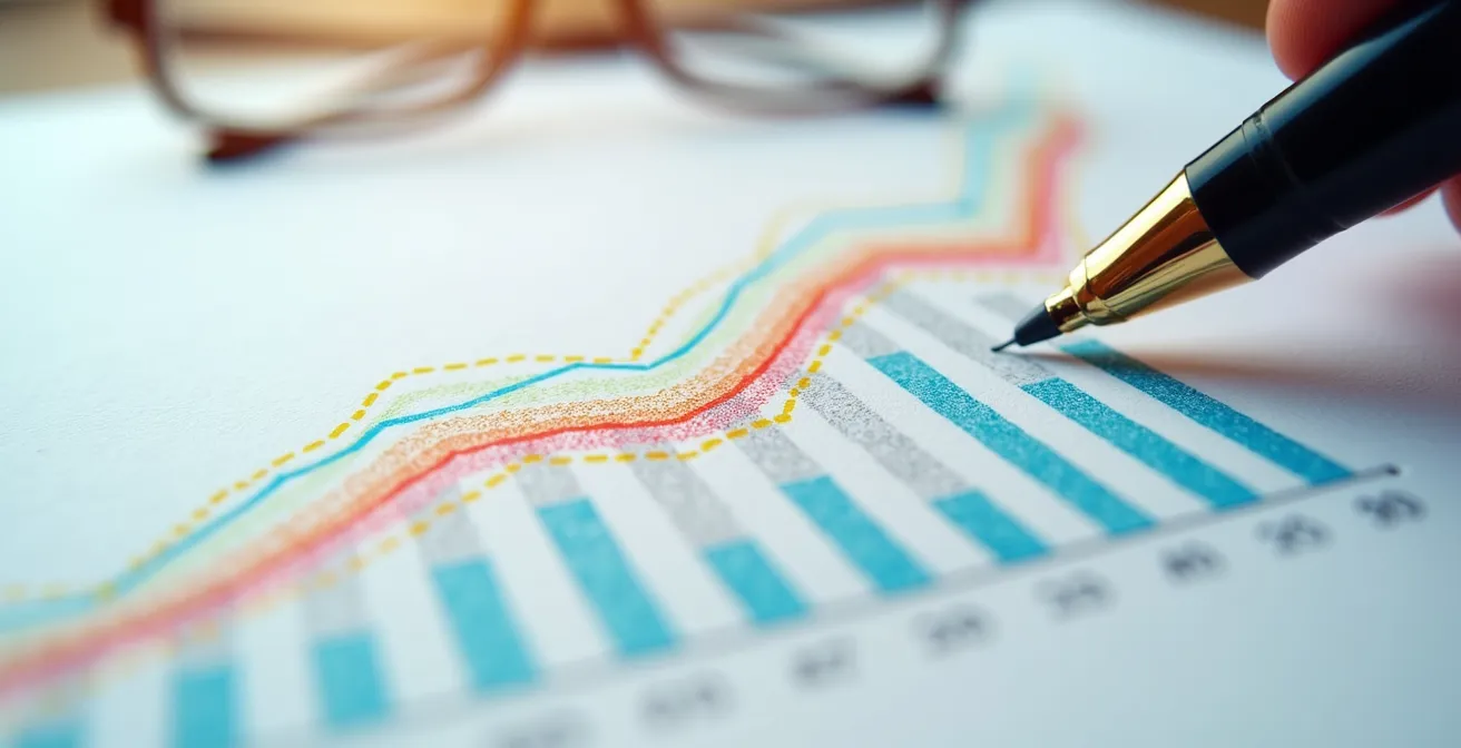 Visualisation des taux de conversion comparés entre mots-clés à fort et faible volume