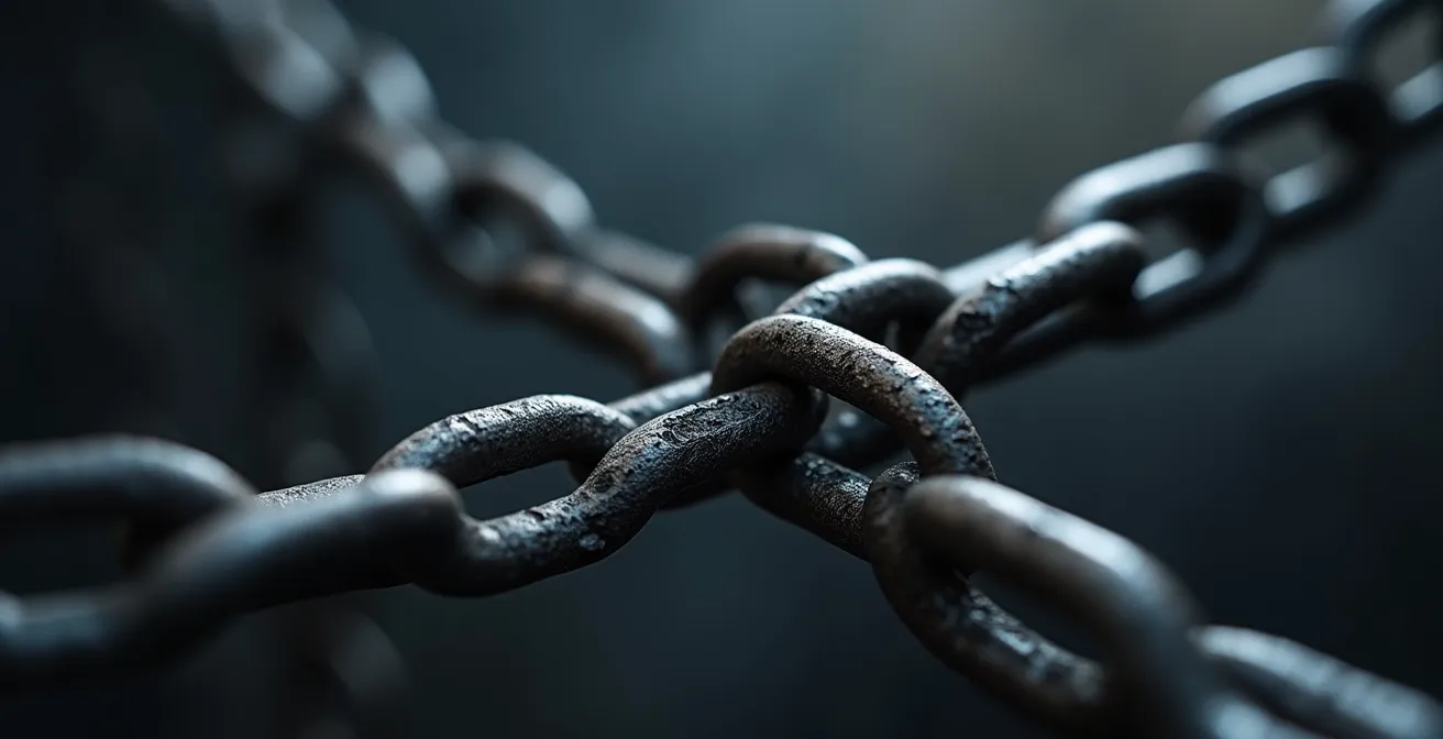 Vue abstraite d'un réseau de connexions représentant le maillage interne d'un site web