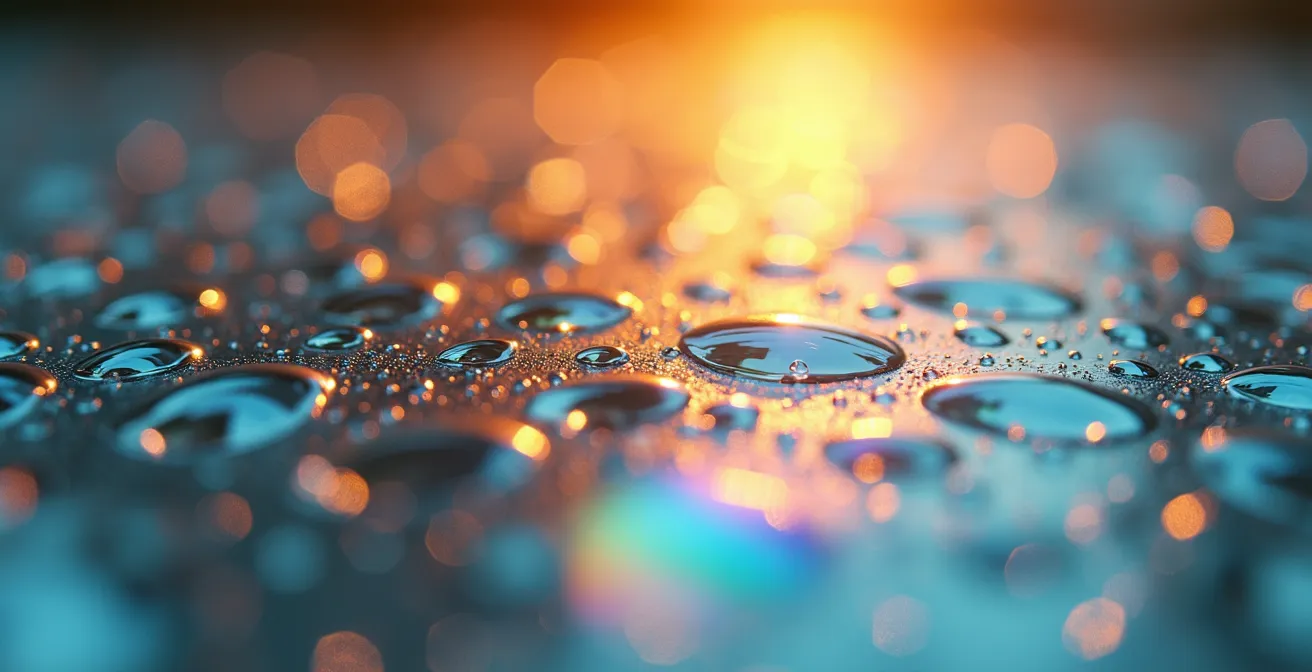 Composition photographique montrant l'impact visuel d'une optimisation Open Graph réussie avec des éléments abstraits suggérant l'engagement social